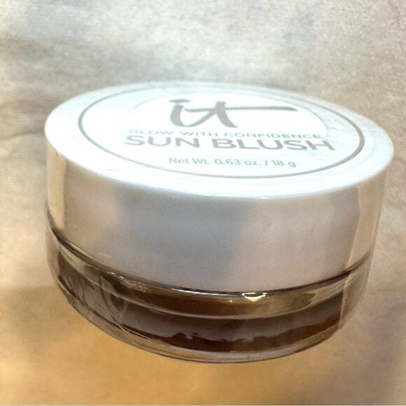IT Cosmetics Glow with Confidence Sun Cream Blush w/ Hyaluronic Acid-Sun Gaze50 - Picture 4 of 4